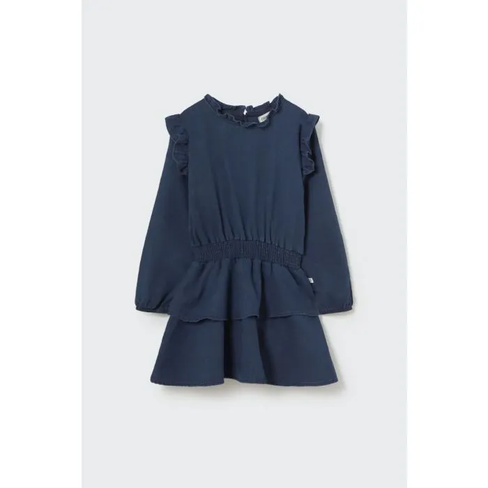 white christmas dresses My Little Cozmo | Abito bambina smanicato denim main image 1