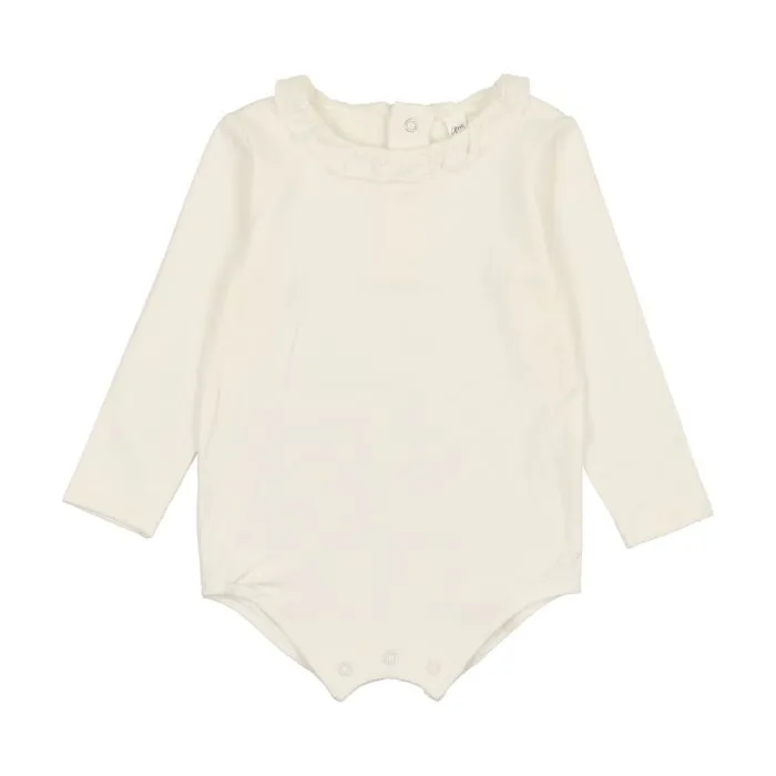 Lil legs Ruffle Onesie - Cream Lil legs Ruffle Onesie - Cream