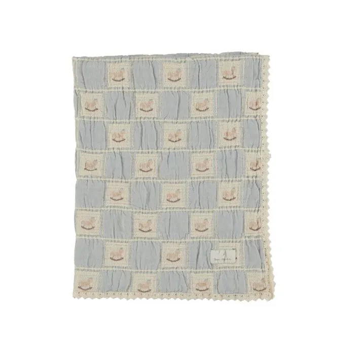 Bebe Organic Rocking Horse Blanket Horse Patchwork