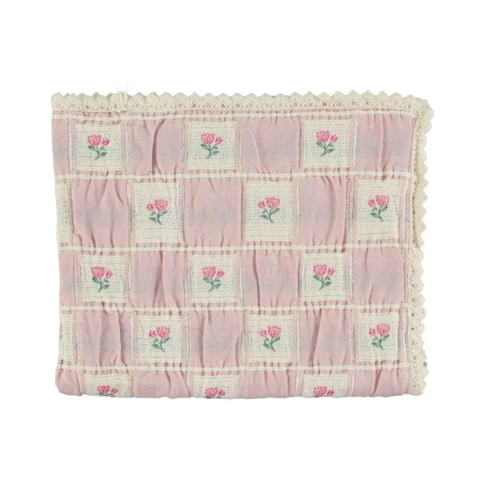 Bebe Organic Rosetta Blanket Vintage Rose Patchwork
