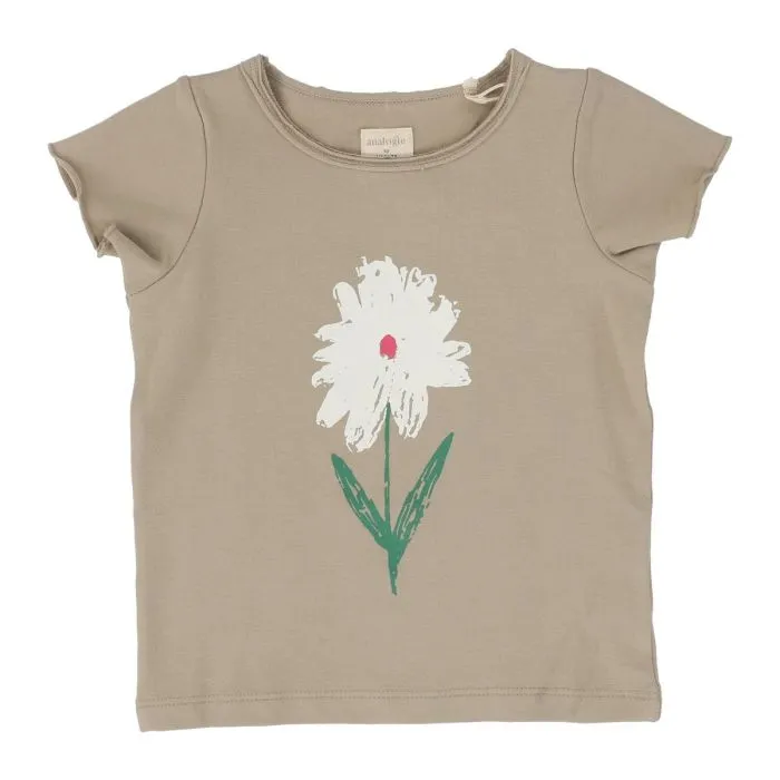 Lil Legs Mushroom Tee Short Sleeve - Taupe Lil Legs Mushroom Tee Short Sleeve - Taupe