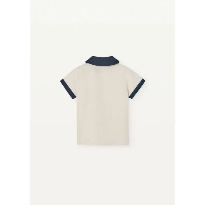 Organic Cotton Interlock Notch Collar Sleep Shirt | EILEEN
