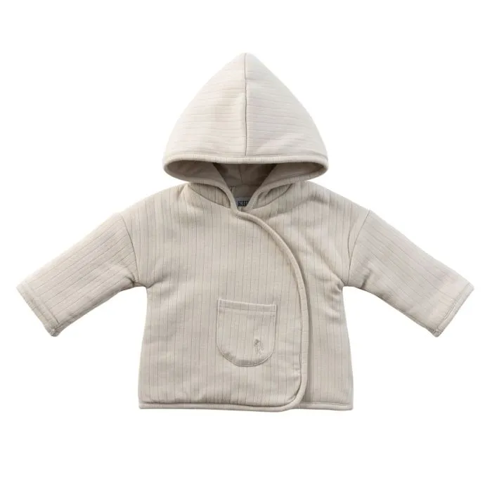 Kipp Rib Jacket Natural With Beanie