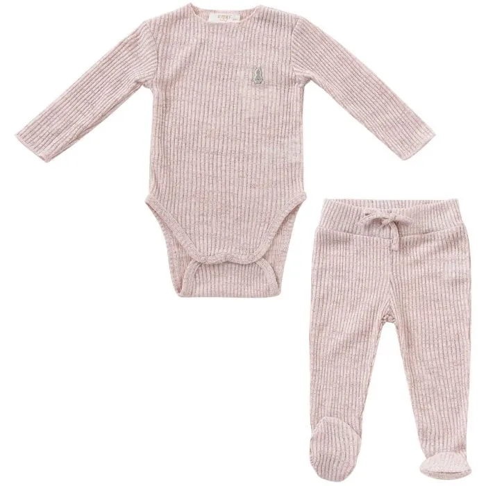 Kipp Slub Knit 2PC Set - Blue Kipp Slub Knit 2PC Set - Blue