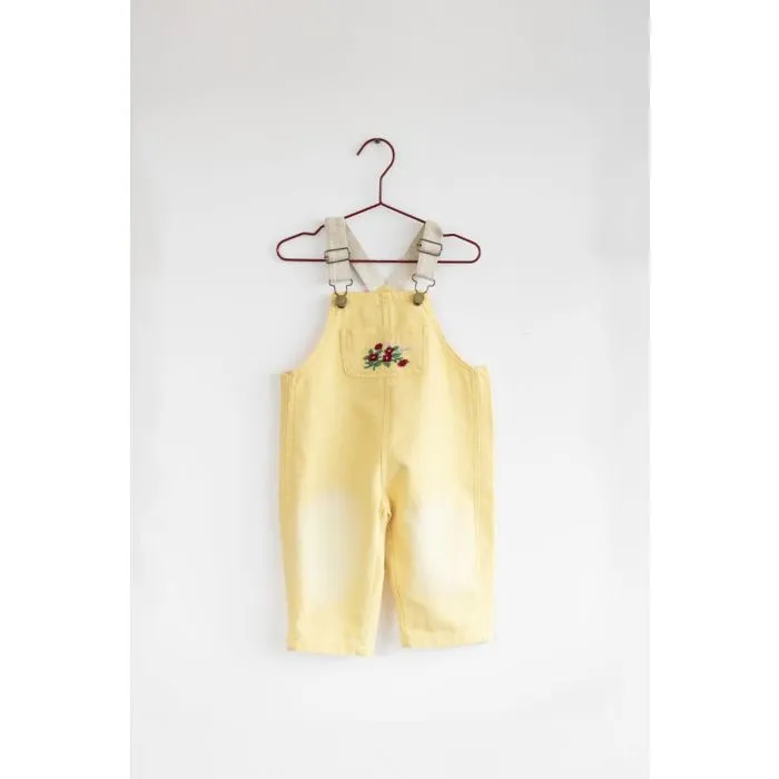Please Mom Distressed Barrel Baby Romper - Yellow Please Mom Distressed Barrel Baby Romper - Yellow