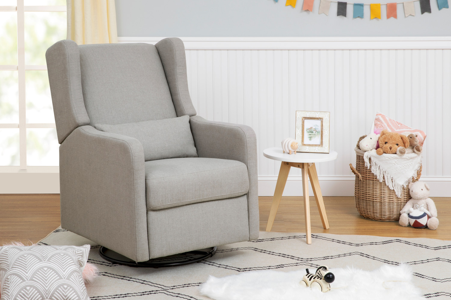 morgan nursery swivel glider