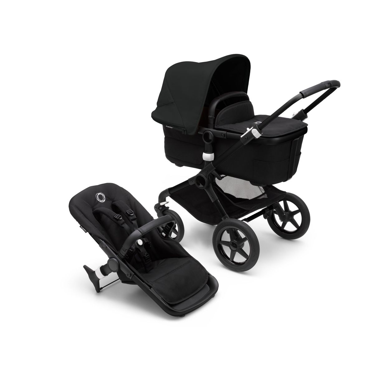Bugaboo Fox 3 Black Base /Midnight Black Fabric (In Stock Ships Fast!)