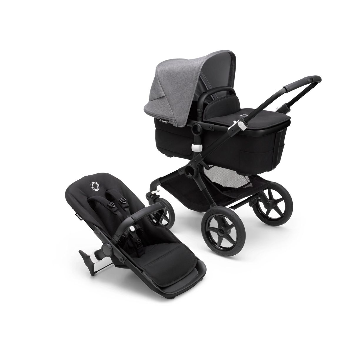 Bugaboo Fox 3 Sun Canopy Grey Melange (Special Order (allow extra time for delivery))