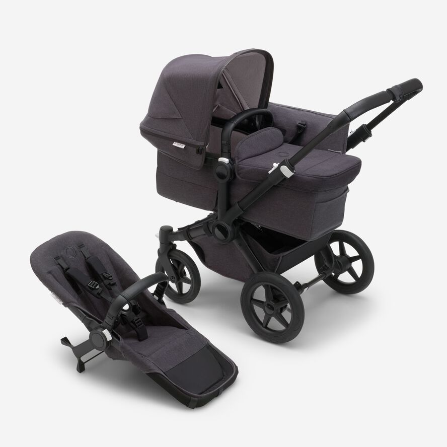 Bugaboo Donkey 5 Mineral Mono Complete Black/washed Black (Special Order (allow extra time for delivery))