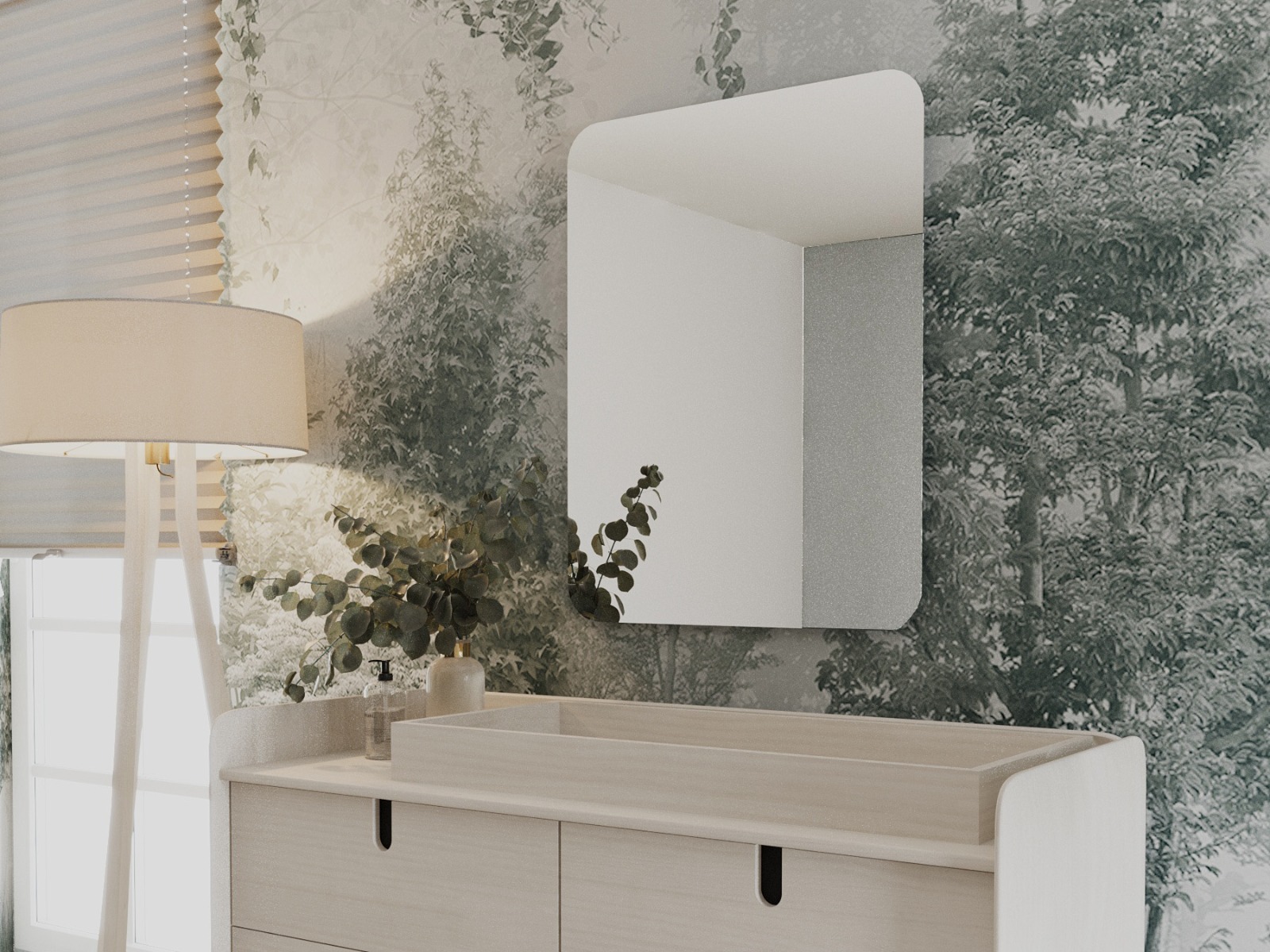 Moonlit Organic Collection Mirror (Special Order Delivered Localy with Free Delivery & Setup)