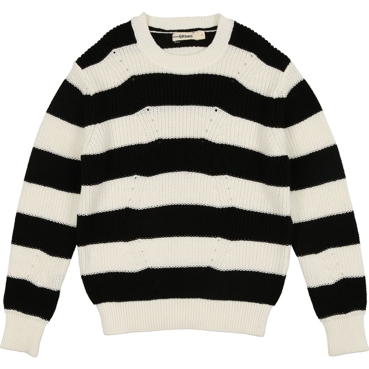 striped knit sweater