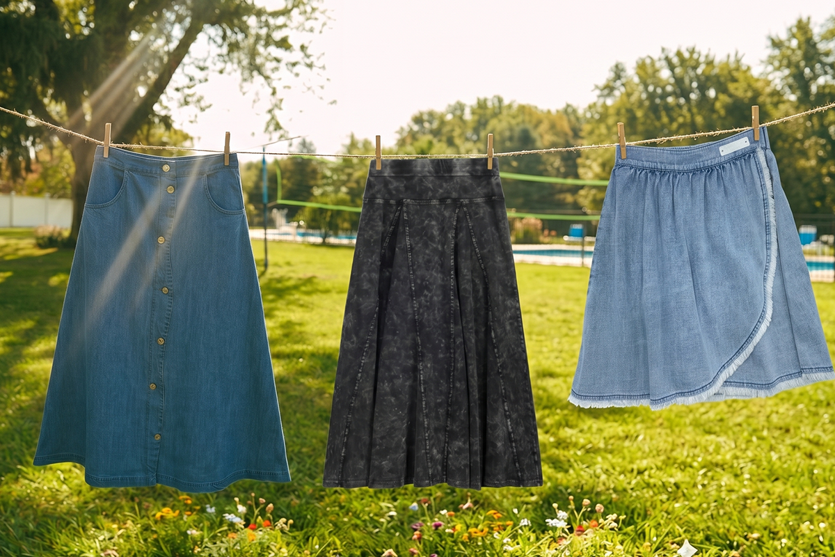 CAMP SKIRTS DENIM PANEL 